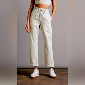 Rag & Bone Tie Cotton Straight Pant